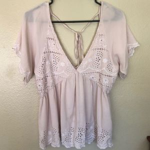 Flow Shirt Flower Embroidery